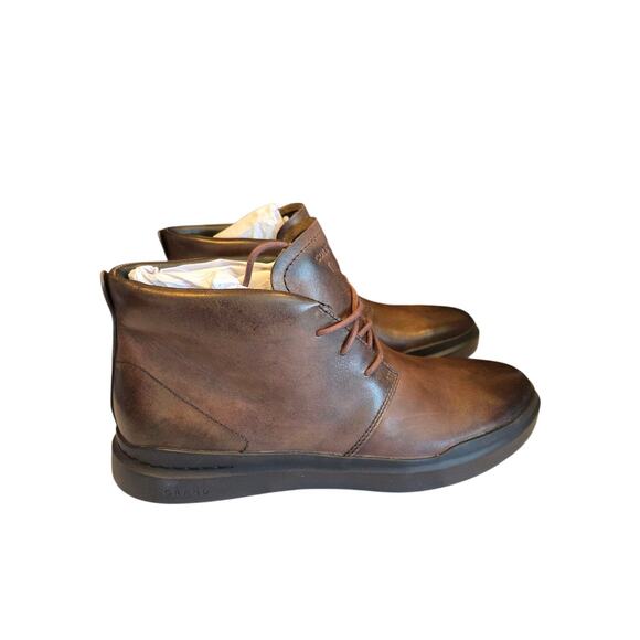 Cole Haan Grand+ Pro Rally Chukka Boots Men's Brown Leather Sneakers | 12 NWOT - Picture 9 of 12